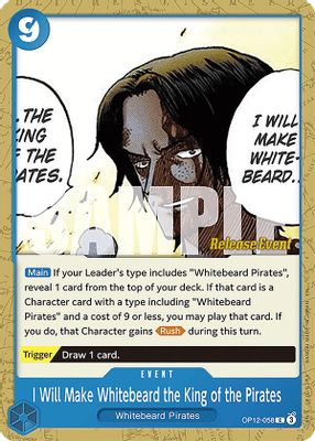 I Will Make Whitebeard the King of the Pirates artwork