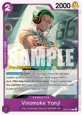 Vinsmoke Yonji artwork