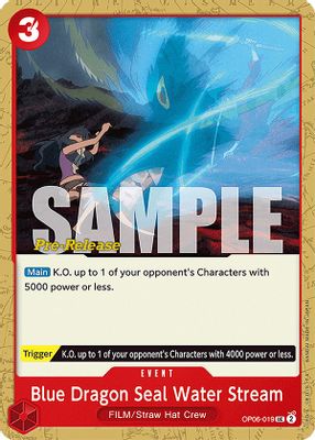 Blue Dragon Seal Water Stream artwork
