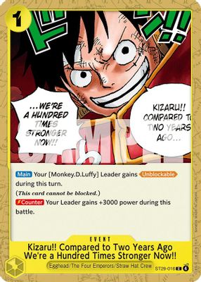 Kizaru!! Compared to Two Years Ago We're a Hundred Times Stronger Now!! artwork