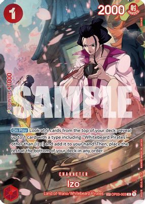Izo OP03-003 Standard One Piece card