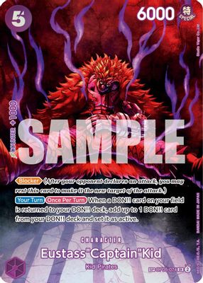 Eustass"Captain"Kid OP05-074 Standard One Piece card
