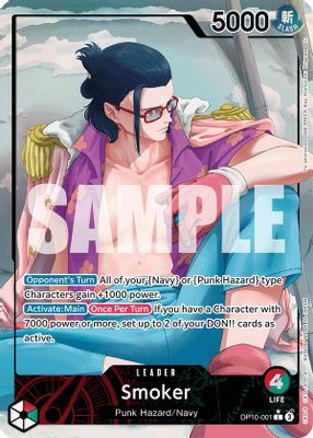 Smoker OP10-001 Alternate Art One Piece card