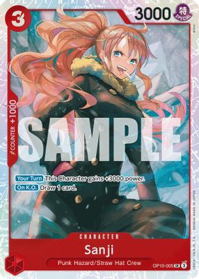 Sanji OP10-005 Standard One Piece card