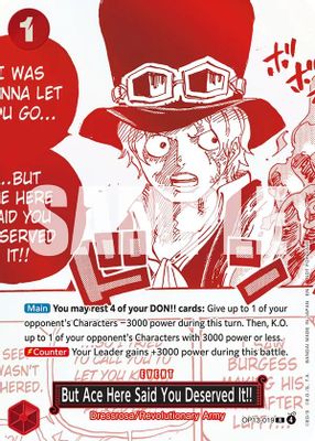 But Ace Here Said You Deserved It!!