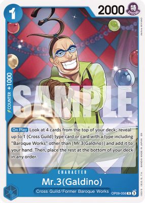 Mr.3 OP09-056 Standard One Piece card