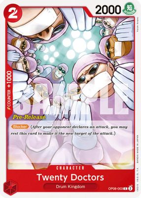 Twenty Doctors OP08-003 Standard One Piece card