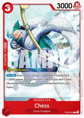 Chess OP08-005 Standard One Piece card