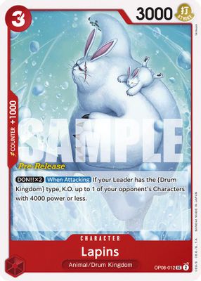 Lapins OP08-012 Standard One Piece card