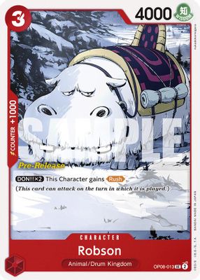 Robson OP08-013 Standard One Piece card