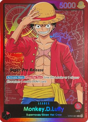Monkey.D.Luffy ST01-001 Standard One Piece card