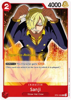Sanji ST01-004 Standard One Piece card