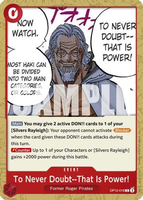 To Never Doubt--That Is Power! artwork