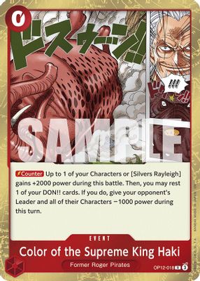 Color of the Supreme King Haki artwork