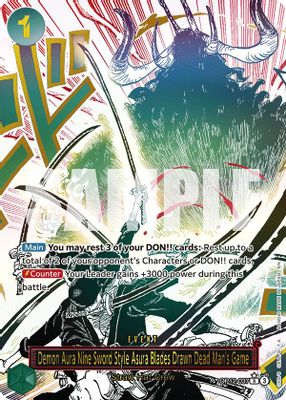 Demon Aura Nine Sword Style Asura Blades Drawn Dead Man's Game artwork