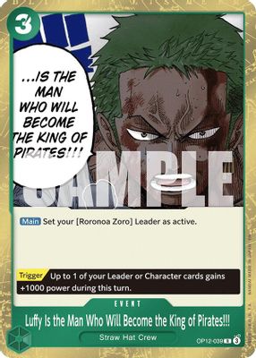 Luffy Is the Man Who Will Become the King of Pirates!!! artwork