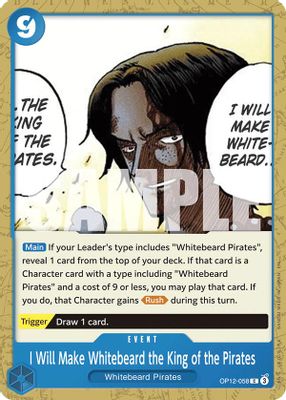 I Will Make Whitebeard the King of the Pirates