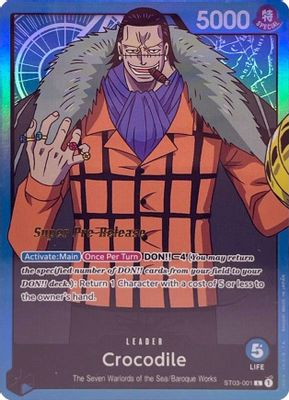 Crocodile ST03-001 Standard One Piece card