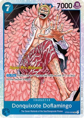 Donquixote Doflamingo ST03-009 Standard One Piece card