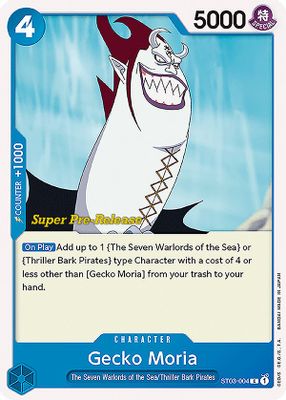 Gecko Moria ST03-004 Standard One Piece card