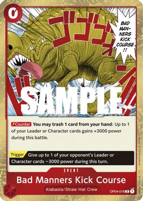 Bad Manners Kick Course artwork