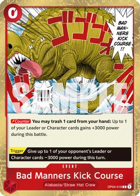 Bad Manners Kick Course