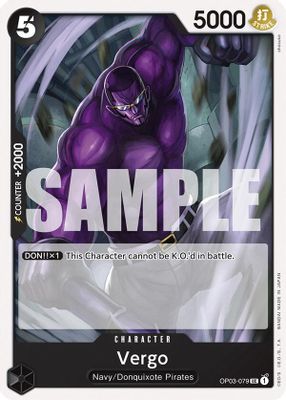 Vergo OP03-079 Standard One Piece card