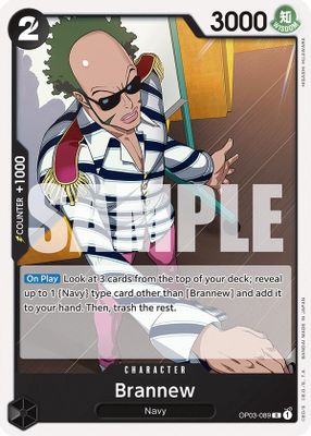 Brannew OP03-089 Standard One Piece card