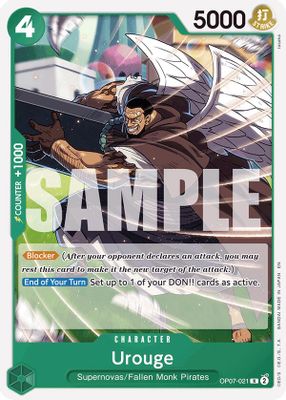 Urouge OP07-021 Standard One Piece card