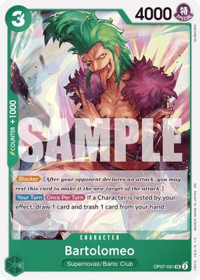 Bartolomeo OP07-031 Standard One Piece card
