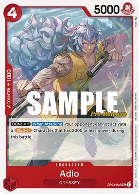 Adio OP03-002 Standard One Piece card