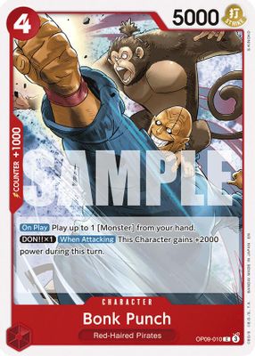 Bonk Punch OP09-010 Standard One Piece card