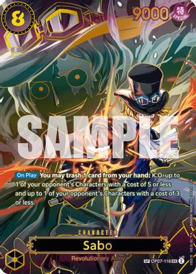 Sabo OP07-118 Standard One Piece card