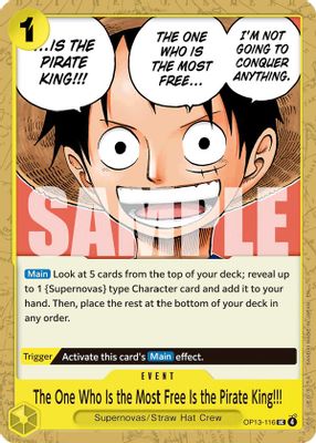 The One Who Is the Most Free Is the Pirate King!!!