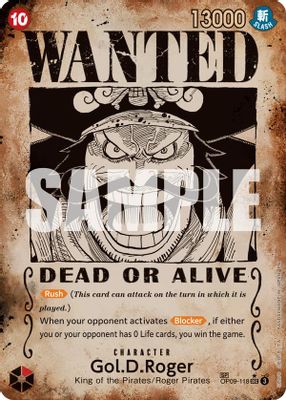 Gol.D.Roger OP09-118 Standard One Piece card