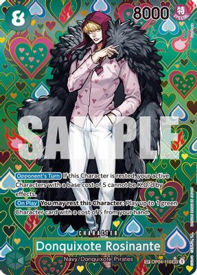 Donquixote Rosinante OP04-119 Standard One Piece card
