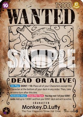 Monkey.D.Luffy OP05-119 Standard One Piece card