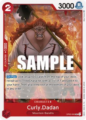 Curly.Dadan OP02-005 Standard One Piece card