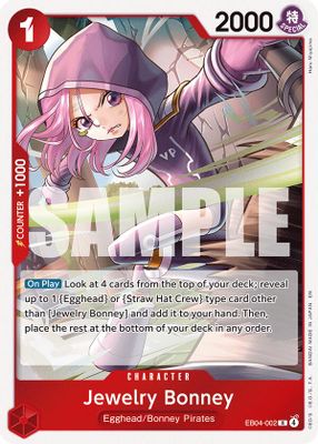 Jewelry Bonney EB04-002 Standard One Piece card