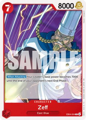 Zeff EB04-004 Standard One Piece card