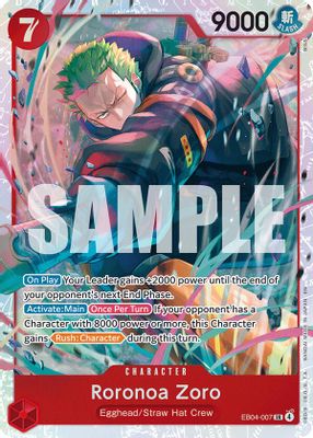 Roronoa Zoro EB04-007 Standard One Piece card