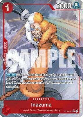 Inazuma ST30-002 Full_art One Piece card